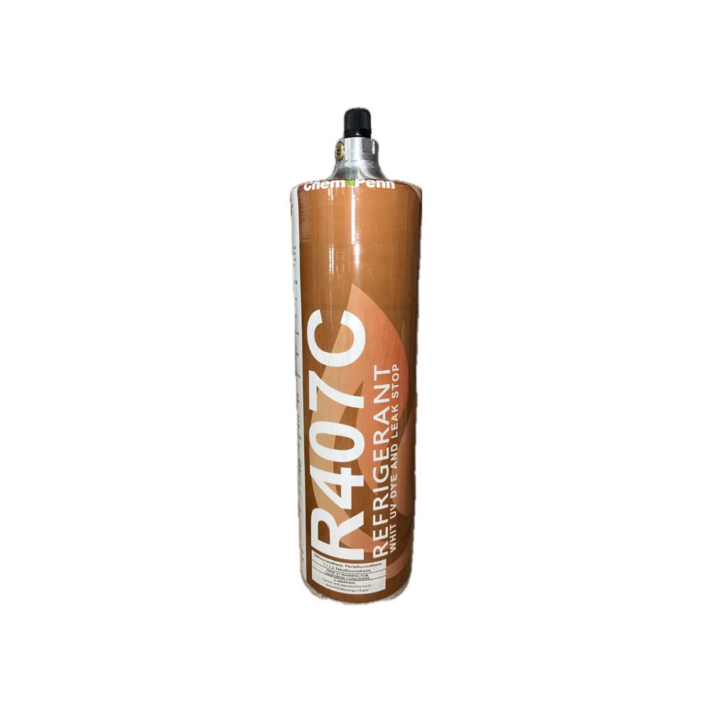 r407c-28.2oz R-407C Premium Grade Refrigerant Recharge Kit β 27.9 oz with Leak-Stop & UV Dye - Image 1